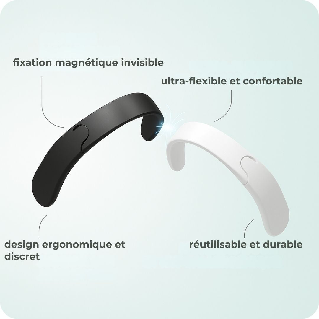 BreathX | Bande nasale magnétique intelligente – Pour une respiration libre et un sommeil réparateur
