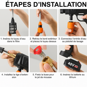 PowerWash | NETTOYEUR HAUTE PRESSION SANS FIL