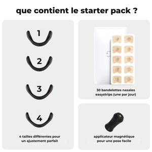 BreathX | Bande nasale magnétique intelligente – Pour une respiration libre et un sommeil réparateur